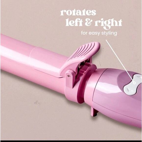 Beachwaver B1.25 Pink Sunset Rotating Curling Iron Auto Shut-Off Dual Voltage - Picture 6 of 9
